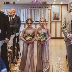 KINDER MULTIWAY Brautjungfernkleid : Handgefertigtes Blumenmädchenkleid