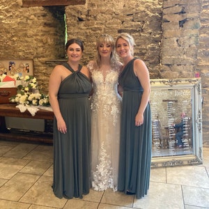 KHAKI Multiway dress Bridesmaid dress Infinity dress Twistwrap dress Prom dress Convertible dress Evening gown Green Dress Maxi dress