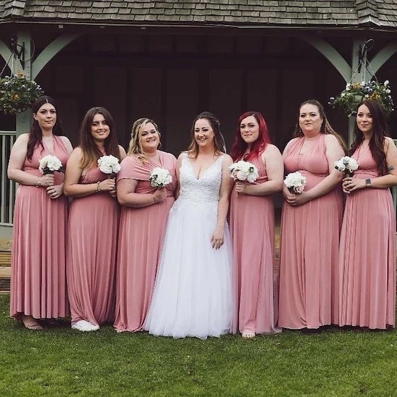 pink bridesmaid dresses