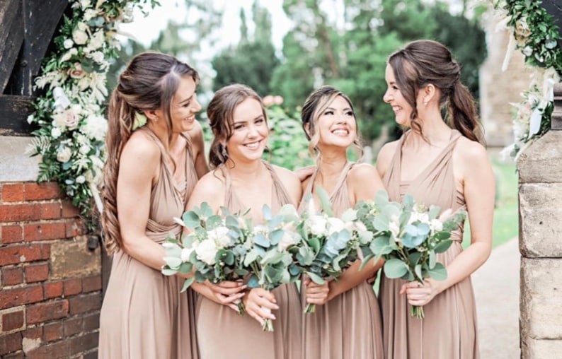 TOFFEE Bridesmaid Dress Infinity Dress Twist Wrap Dress Prom Etsy