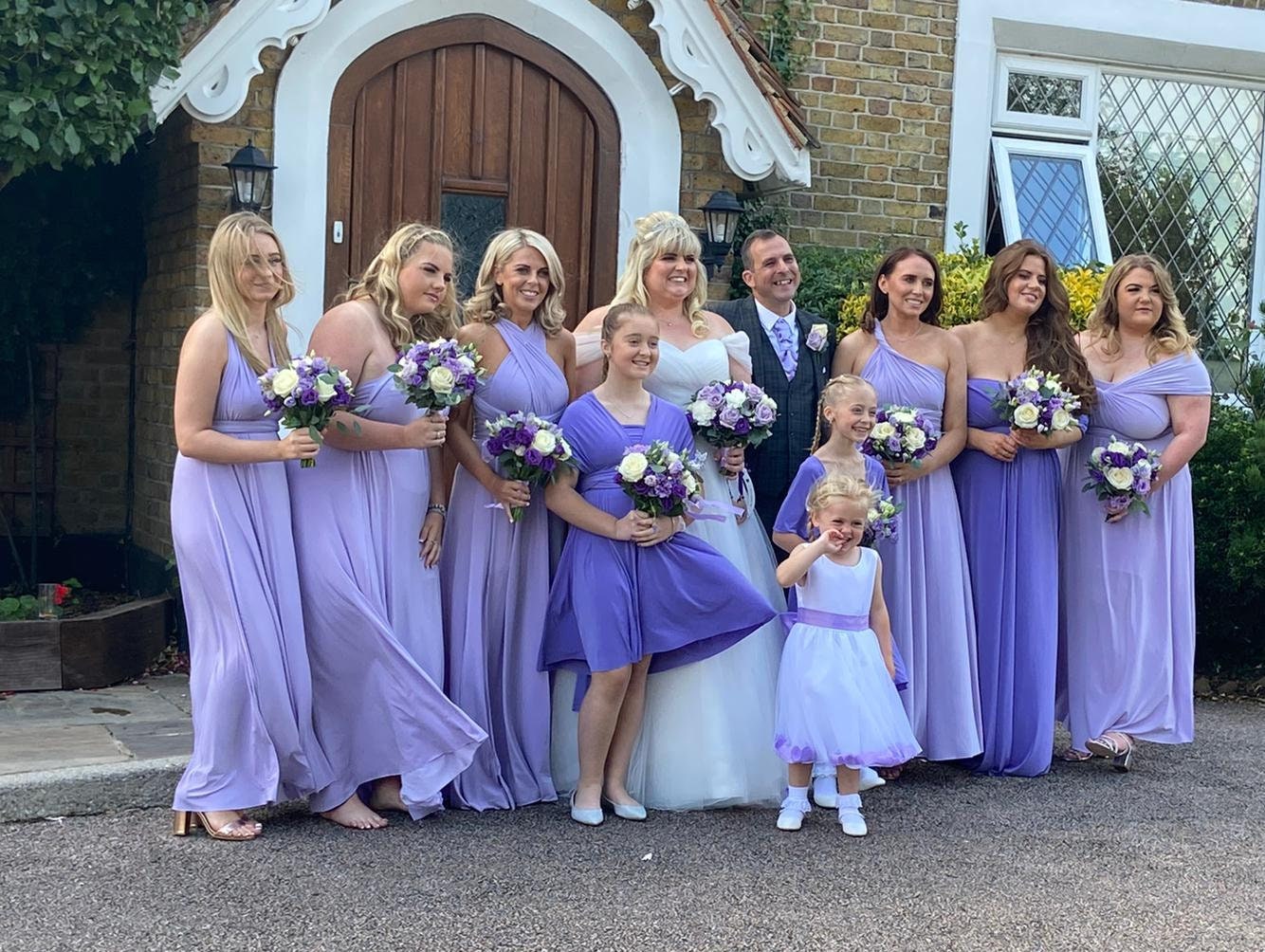 lilac bridesmaid dress