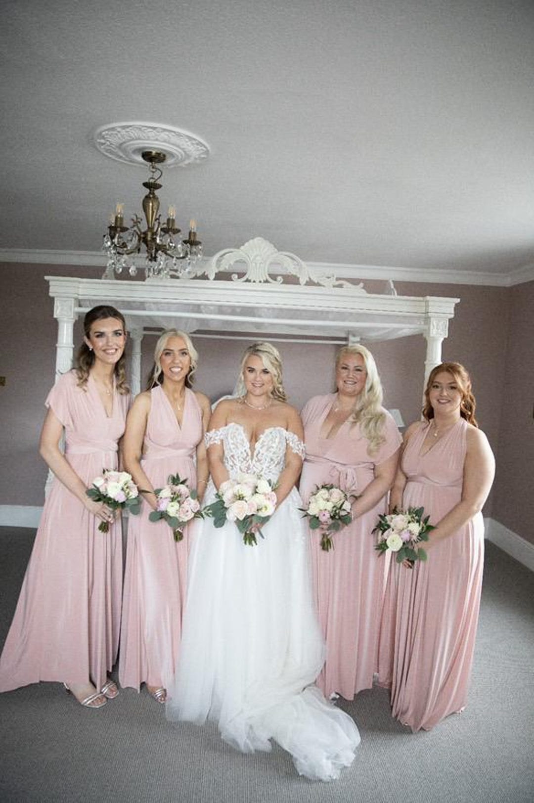 TEA ROSE Robe multivoies Robe de demoiselle d'honneur Robe infini