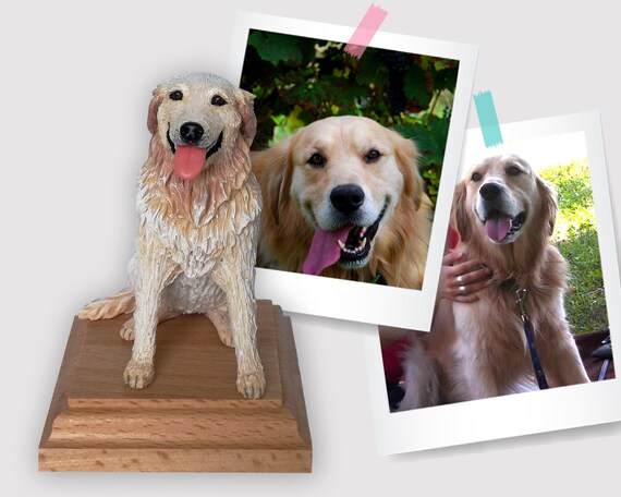 personalized dog statue