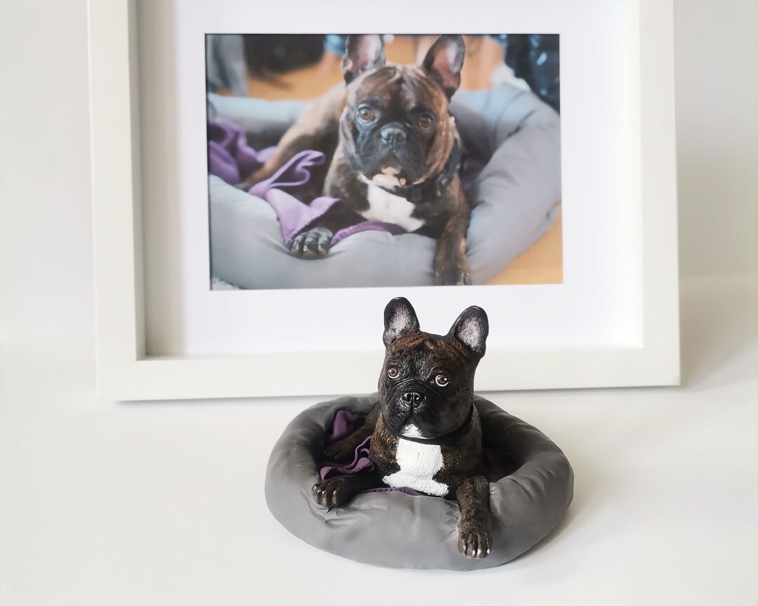 Custom Pet Memorial Figurine, Personalized Dog Clay Statues, Cat Loss ...