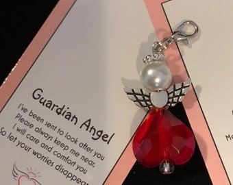 Red Heart Valentine Guardian Angel