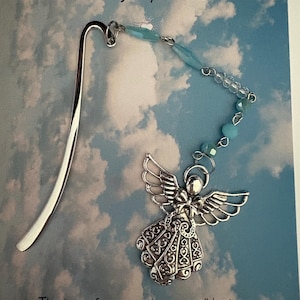 Blue Large Angel Bookmark