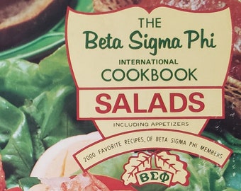 The Beta Sigma Phi International Cookbook Salads Including Appetizers 1970 Comb Bound Paperback