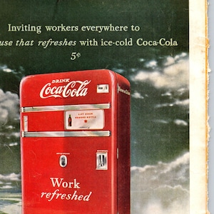 ○182F 1939年のレトロ広告 コカコーラ Coca-Cola Coke ぎこちない