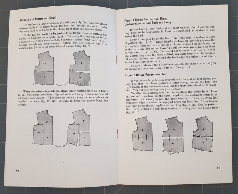 Pattern Alteration 1958 Farmers Bulletin No 1968 US Department of ...