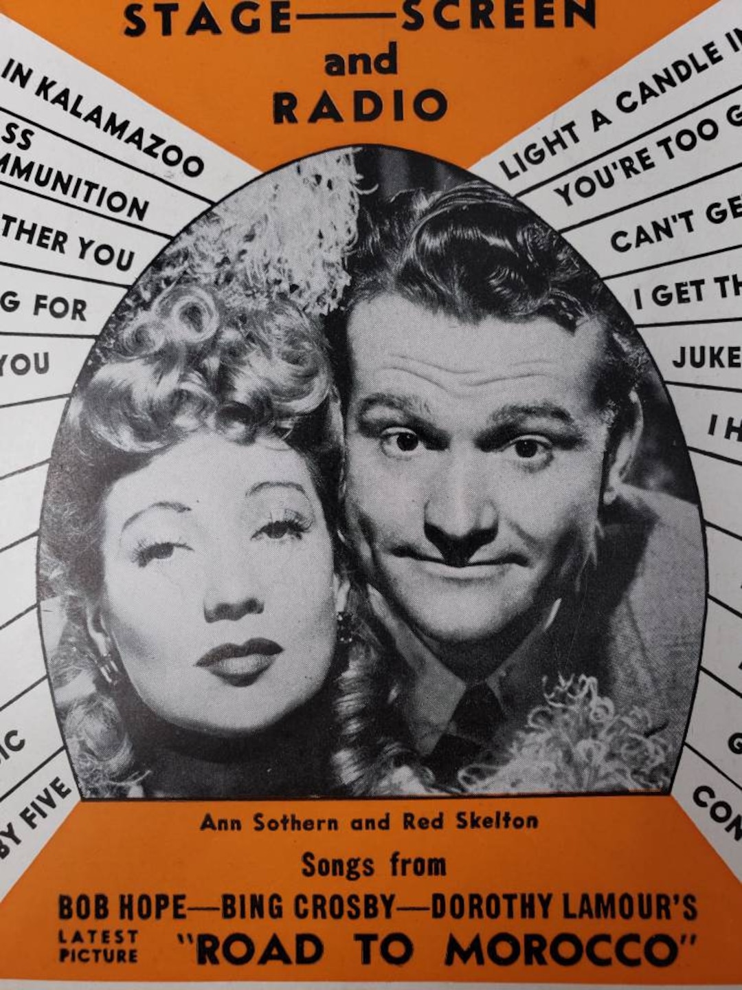 Song Hits Magazine December 1942 Ann Sothern Red Skelton - Etsy