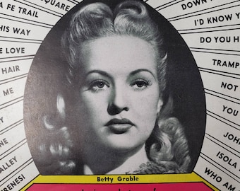 Song Hits Magazine February 1941 | Movie Song Lyrics | Betty Grable, Tin Pan Alley, Little Nellie Kelly | Vintage Ads and Ephemera