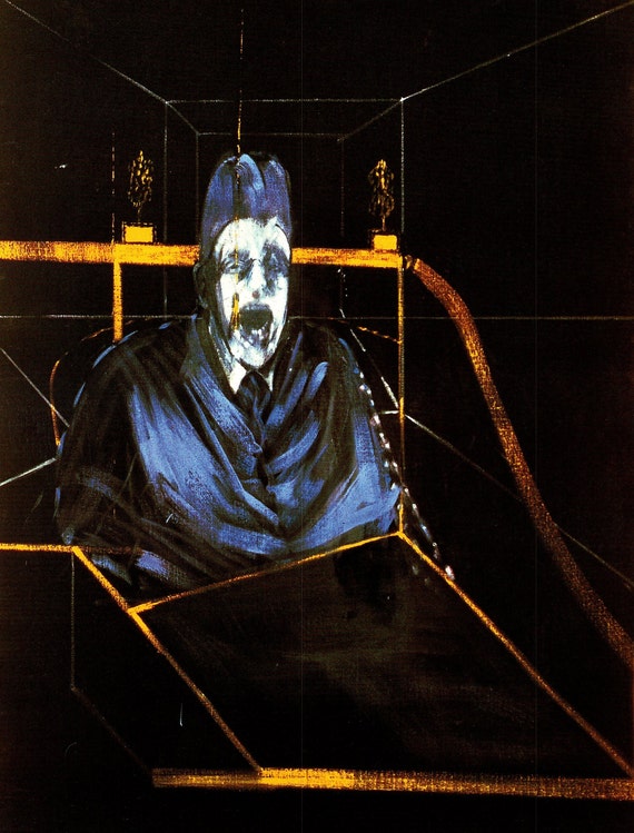Francis Bacon Study for a Portrait VII Book Plate Print 1996