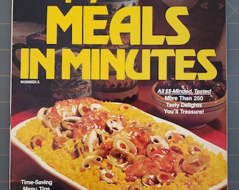 Woman's Day Super Special Simply Delicious Meals in Minutes Number 5 Time Saving Menu Tips 1981 Magazine Cookbook