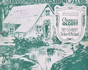 That Tumble Down Shack In Athlone 1918 Sheet Music by Richard Pascoe Monte Carlo and Alma Sanders Chauncey Olcott in The Voice of McConnell