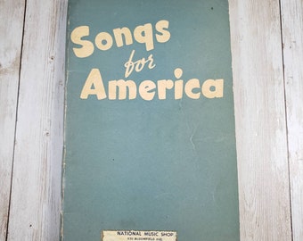 Songs for America Robbins Edition | 1941 Hugo Frey | WWII Wartime Patriotic Songbook | 165 Songs