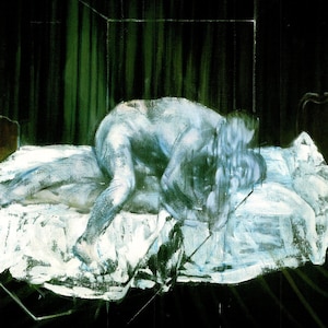 Francis Bacon Two Figures Book Plate Print 1996 Reproduction