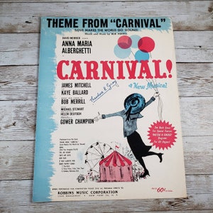 Thème du Carnaval | L&#39;amour fait tourner le monde | Musiques | Éphémères en papier de collection