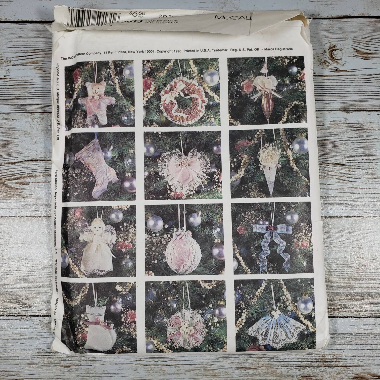 Victorian Christmas Sewing Patterns | Vintage 1990 Mccalls Crafts 5013 ...