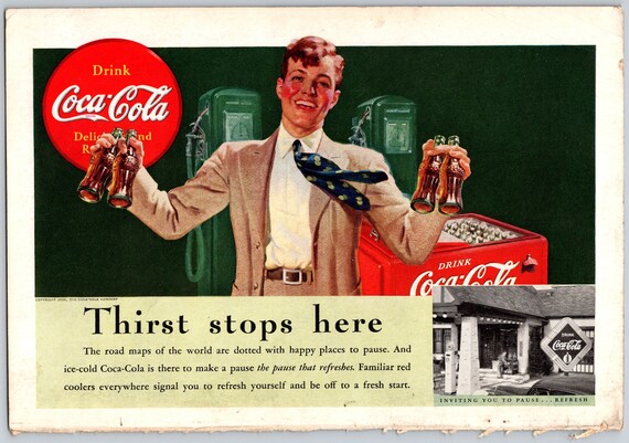 Coca-Cola レトロ広告 フレーム付き ポスター コカコーラ Coca-Cola