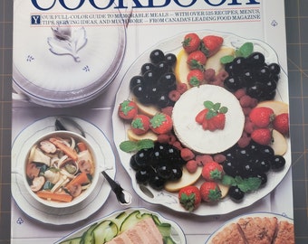 The Canadian Living Cookbook 1987 Carol Ferguson Full Colour Illustrated Hardcover