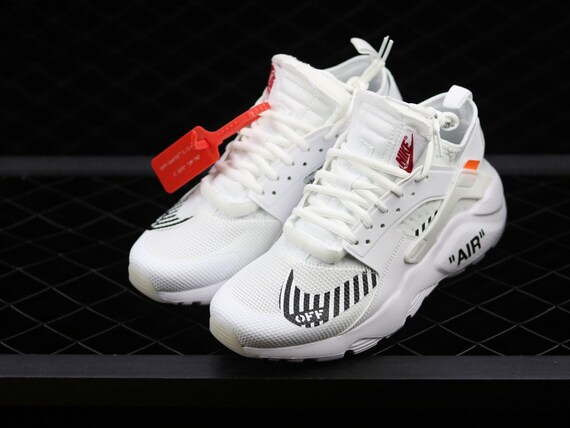 Nike Huarache Custom Floral for Women, White on White Womens Nike Huarache Custom Floral for Women, White on White Womens