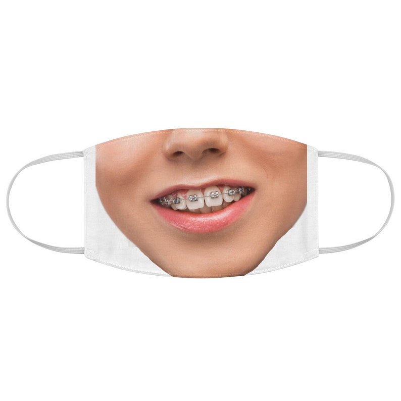 Braces Fabric Face Mask Etsy