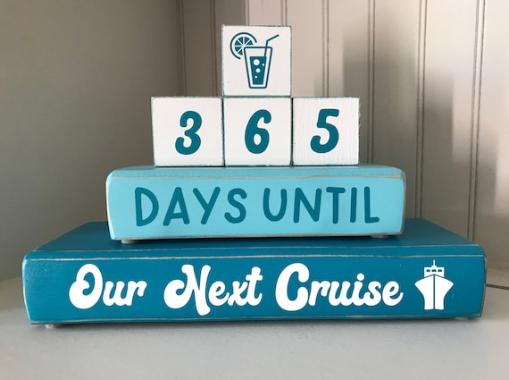 Cruise Vacation Countdown, Cruise Vacation Countdown blocks, Custom Cruise Countdown, Family Gift, Summer Vacation Countdown