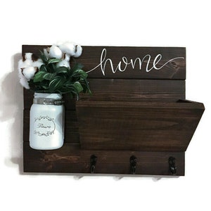 Home Wooden Key Holder for wall, Wall Mail organizer, Wall Mail Organizer