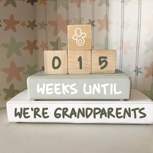 365 Days Until We Are Grandparents Countdown, Grandbaby, Grandma, Grandpa, Baby Announcement, Pregnancy Announcement, Grandparents Surprise