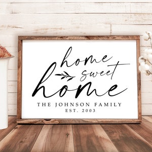 Personalized Sign, Wedding Gift, Home Sweet Home Sign, Custom Wedding Gift, Personalized Gift, Names Established Sign, Housewarming Sign