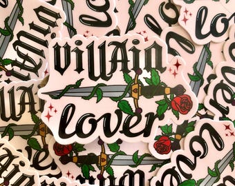 Pegatina de vinilo "Villain Lover"