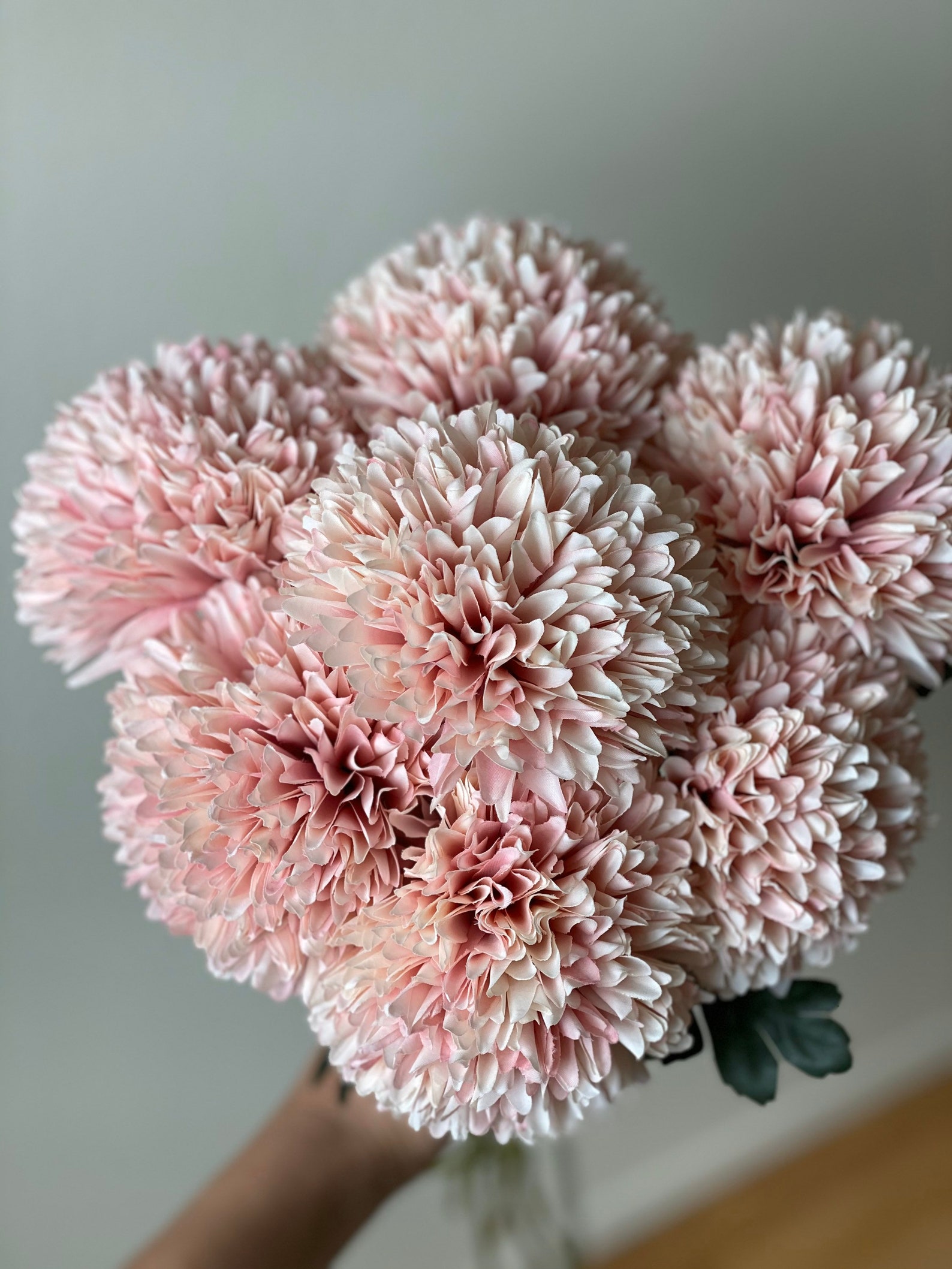 Chrysanthemum Ball 1 pc Luxe Quality Artificial Flowers Faux Etsy