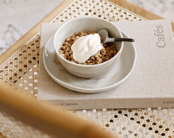 Porcelain Bowl “Sand” 16 oz - Handmade Kitchenware Breakfast Bowl Beige Tableware Home Decor