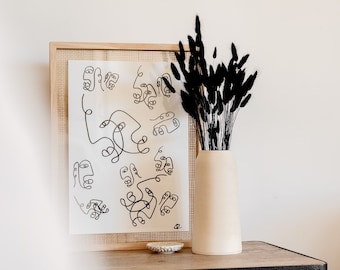 Black Bunny Tails: Dried Lagurus Grass, Boho Wedding Decor