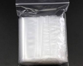 Clear Poly Bags 100 pc 9 x 12 2 mil Reusable Closable Storage Organization Home Office Crafts Jewelry Garage Travel Parts Shipping