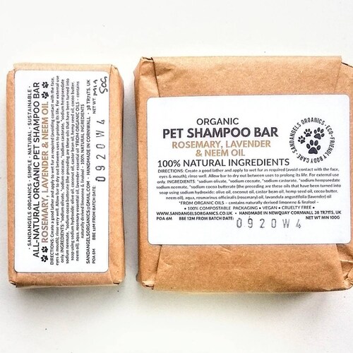 Dog Shampoo Bar Vegan Natural Plasticfree Etsy