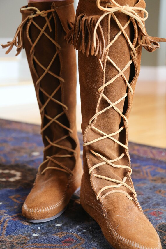 Minnetonka Fringe Boots