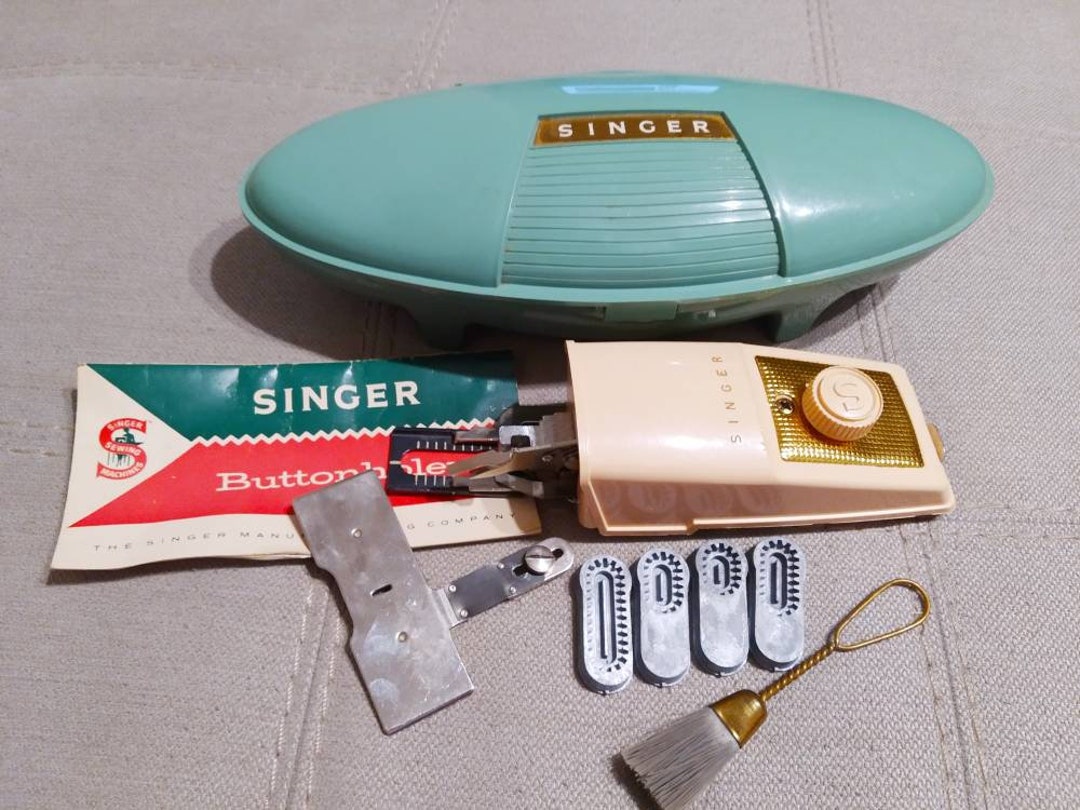 Vintage Singer Buttonholer / 60 S / Made in USA Etsy