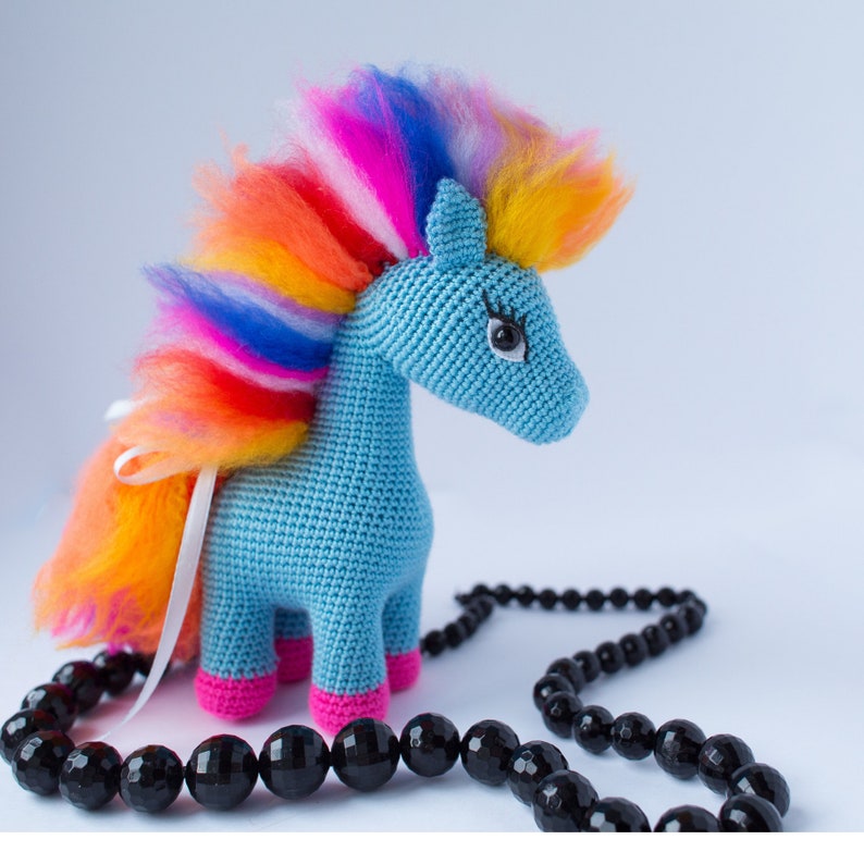 My Little Pony Rainbow Dash Crochet Pony Rainbow 8 27 In Knitted Pony Plush Blue Toy Baby Gift Room Decor House Decoration Amigurumi Toy
