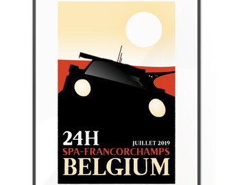 Spa-Francorchamps 24h Grand Prix Inspired Poster