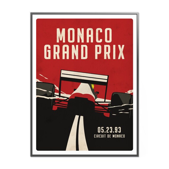 Monaco Grand Prix Graphic Poster