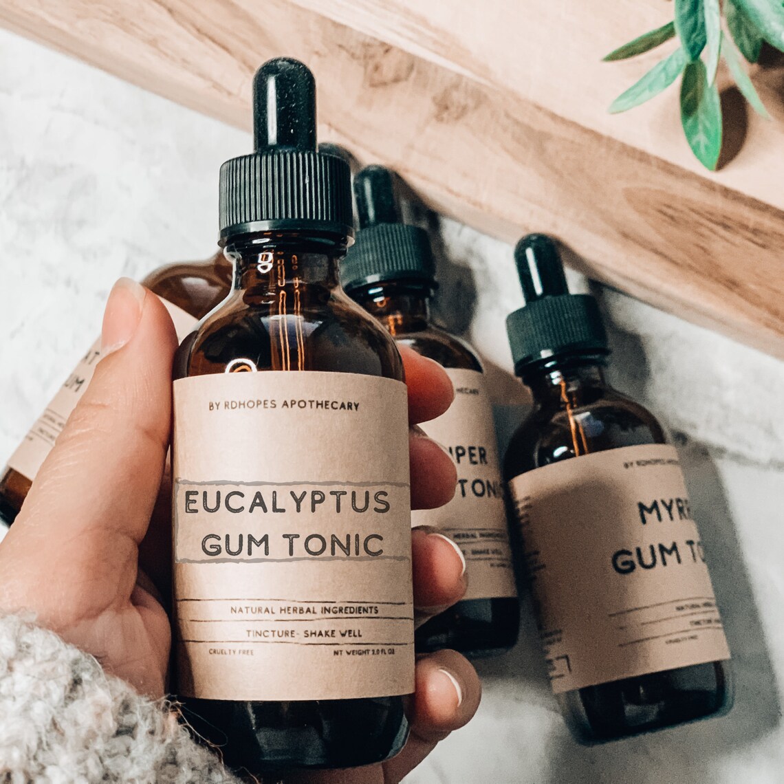 Eucalyptus Herbal Mouthwash Tincture Alcohol Free Ayurvedic Etsy