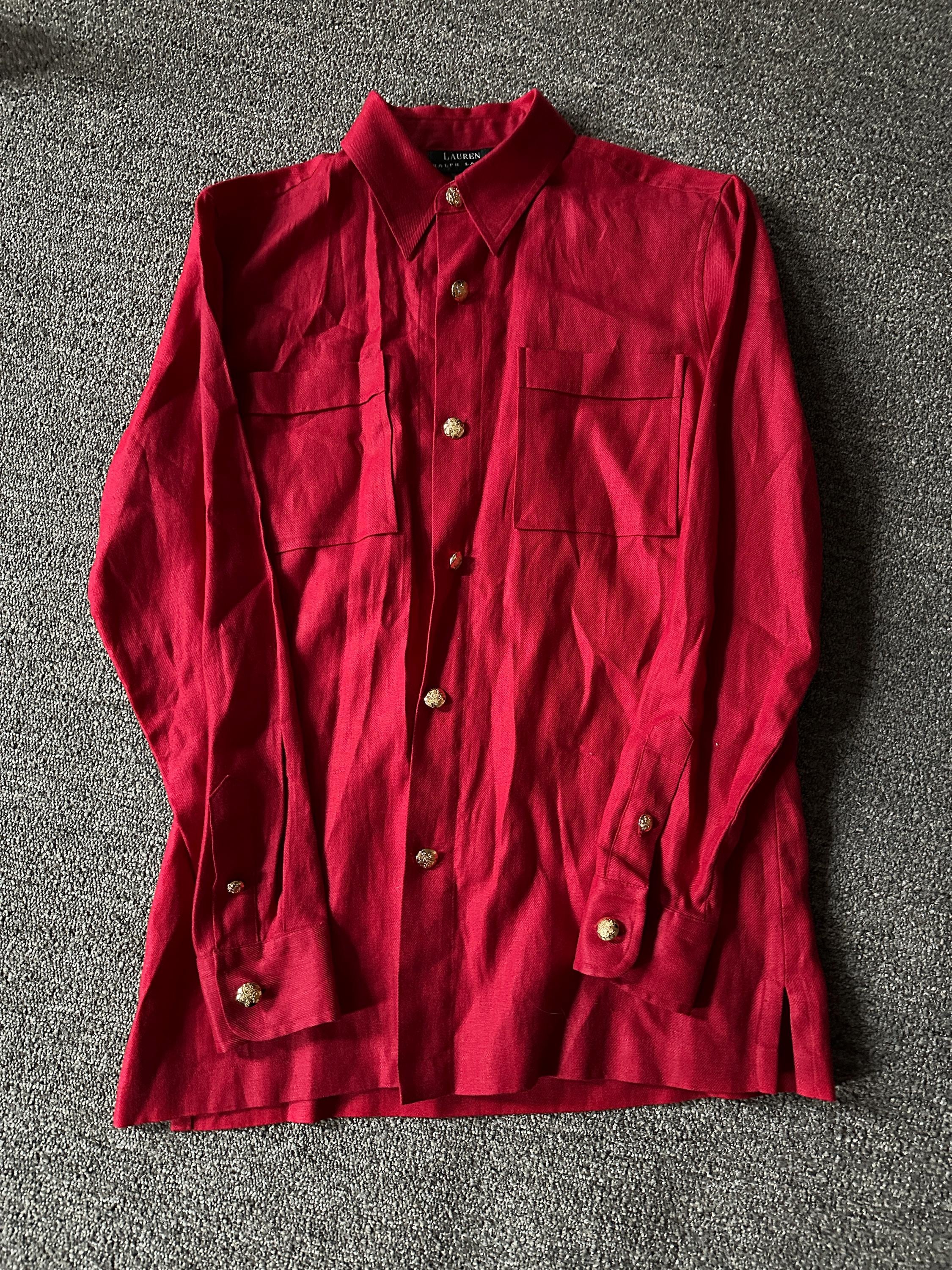 Vintage Ralph Lauren Linen Shirt - Etsy