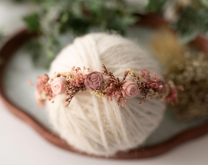 Pink Rosette Halo