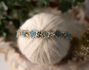 Seafoam Posies Halo