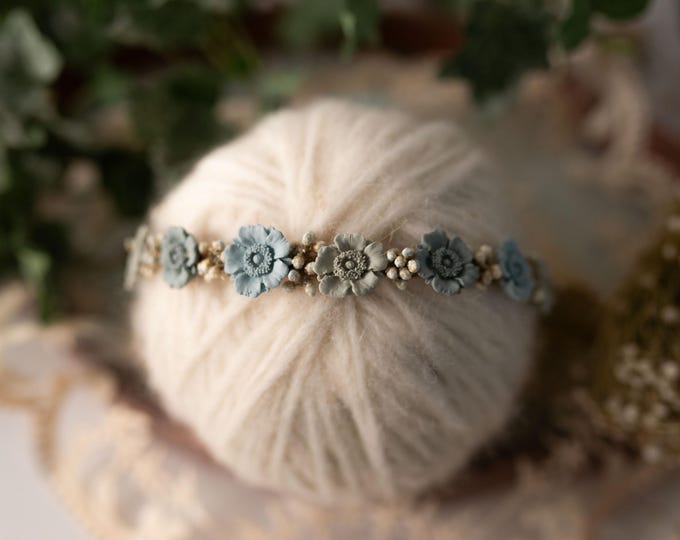 Seafoam Posies Halo