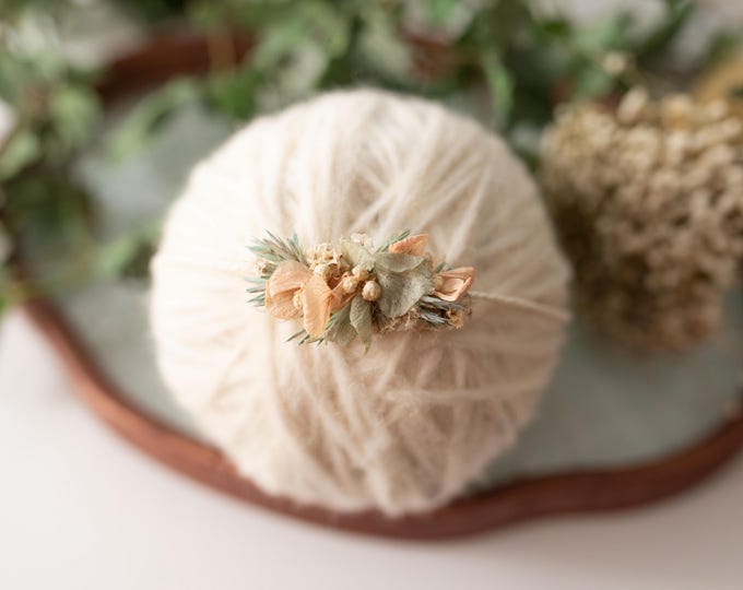 Sage & Peach Tieback