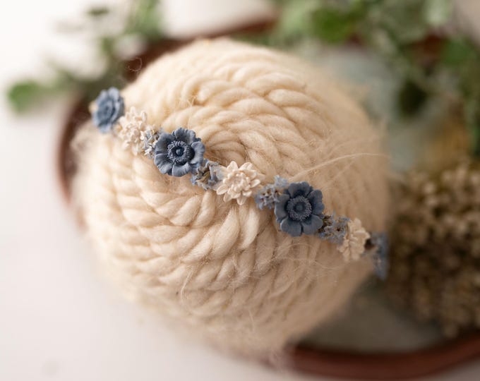 Blue Posies Halo