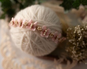 Dainty Floral Butterfly Halo