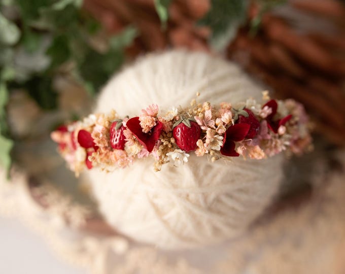 Strawberry Halo | Bow Tieback